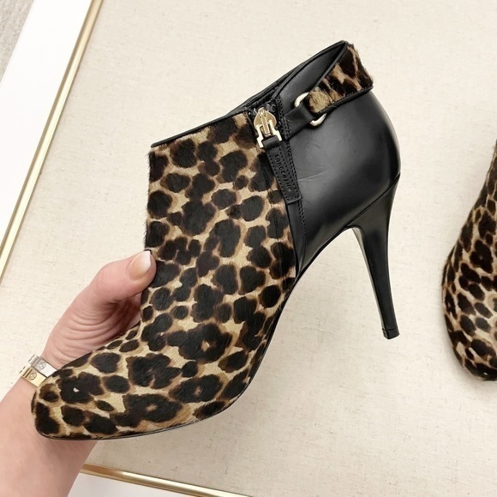 New Longchamp $805 Calf Hair Stiletto Heel Bootie - Picture 8 of 15